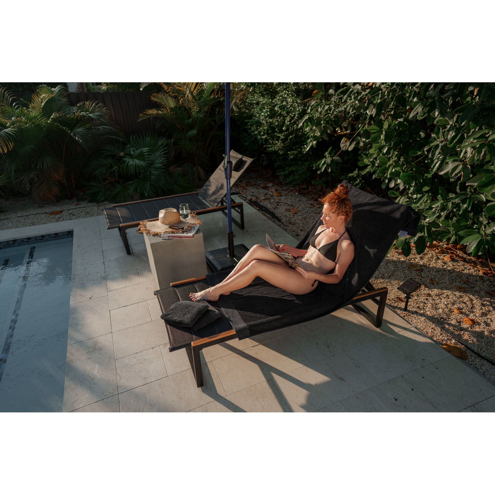 Doncia 8 Piece 100% Cotton Towel Set, Black