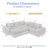 107'' Modern Boucle L-Shaped Sectional Sofa With Ottomans