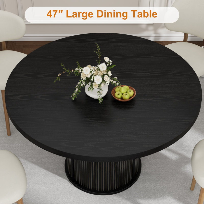 Table de salle à manger Farmhouse, Noir