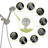 Multi-functional dual shower head shower-117481105