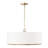  Bamboo and Fabric Shade 4 - Light Drum Pendant