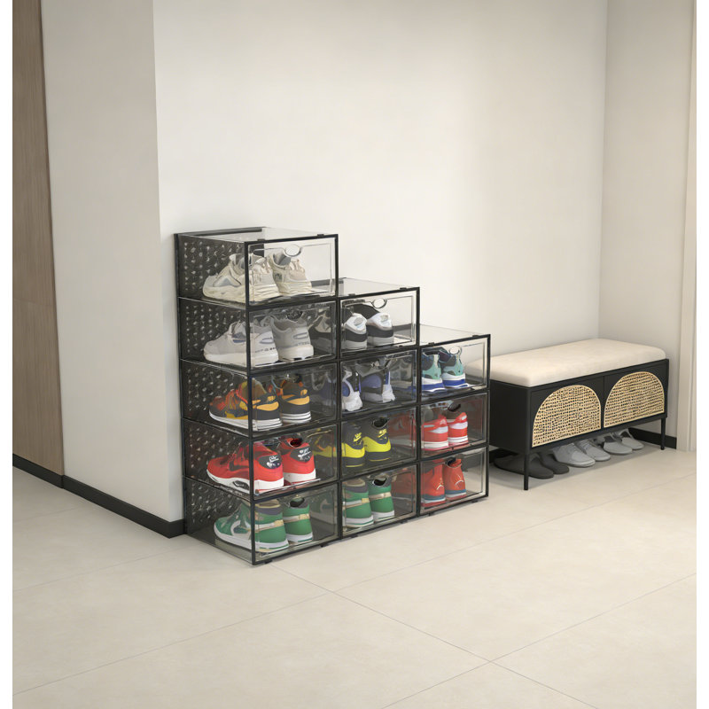 Large Transparent Stackable Shoe Storage Box