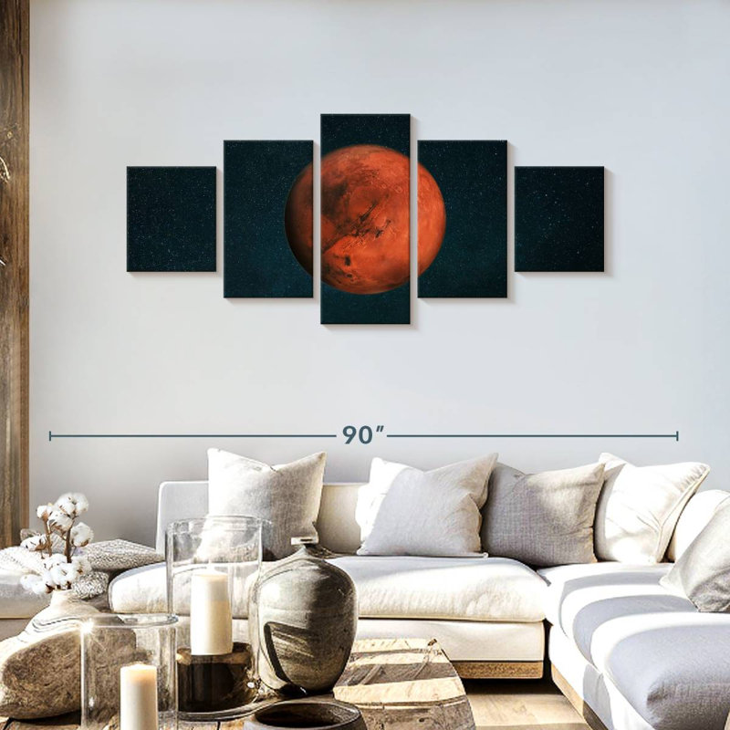 Mars, 30" H x 68" W