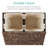 Large Water Hyacinth Double Laundry Hamper Basket w/ 2 Liner Bags, Handles-1560829752
