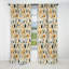 Motif boho inspiré de la nature - Rideau floral - Rideau occultant floral - 1 panneau-107556017