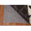 Tapis noir / ivoire en laine noué à la main de conception unique 5 pi 8 po x 8 pi