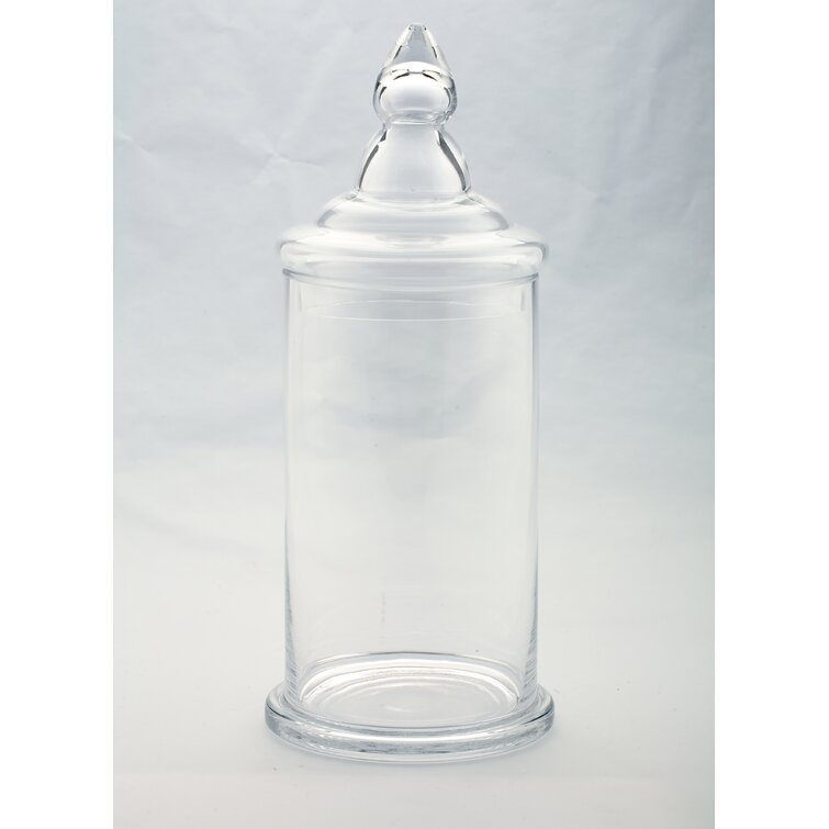 4 Piece Clear Glass Apothecary Jar Set (Set of 4) Willa Arlo Interiors