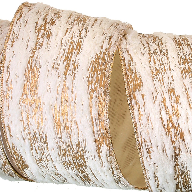 4'' Striped Fabric Ribbon