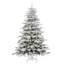Artificial Hinged Christmas Tree White PE and PVC-947364857