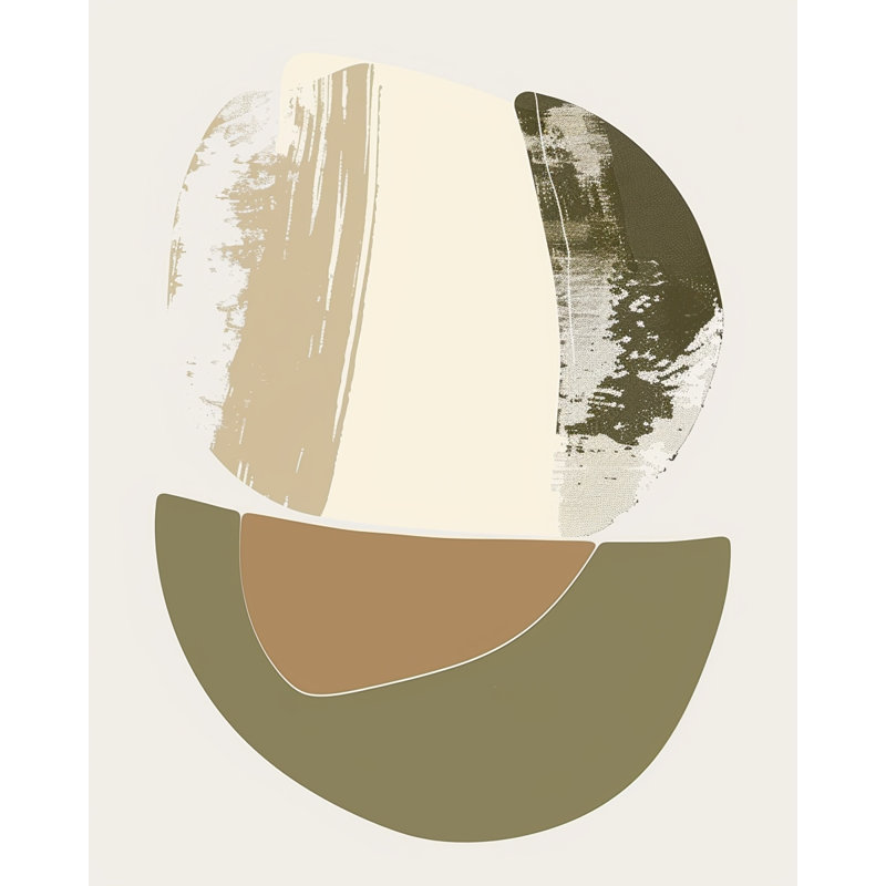 Balanced Shape Harmony Modern Abstract Wrapped Canvas Wall Art, H 48 po x l 32 po x P 1,5 po