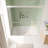 60 in. W x 60 in. H Double Sliding Framed Shower Door in Brushed Nickel Finish with 5/16 Inch Thick Clear Tempered Glass and Stainless Steel Handle-134905762