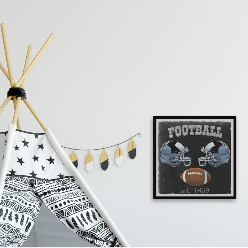 «Football Affiche», reproduction encadrée Marthasville, H 24 po x l 24 po x P 1,5 po