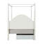 Lit double Aliasa avec moulure ovale ivoire