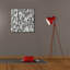  «Cross Current Square Up 4 Bw» par Cheryl Warrick, art mural sur toile, 26 po x 26 po