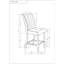 Tabouret de bar JASMINE (ensemble de 2)