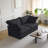 Fairford 2-Piece Upholstered Modern Fabric Loveseat Sofa-278853357