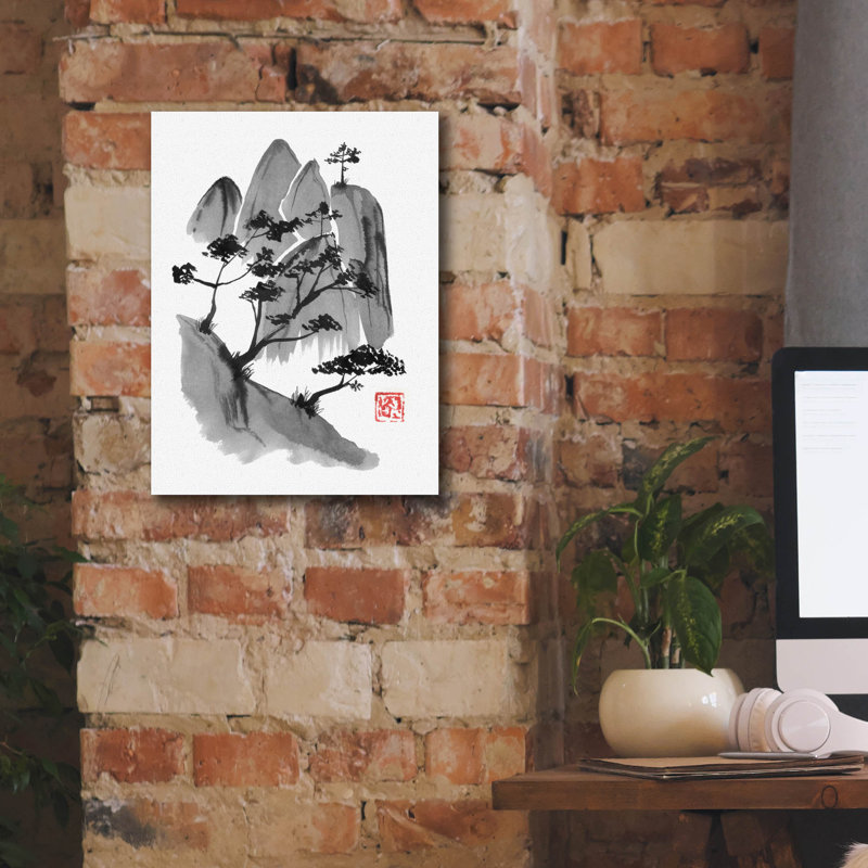 «Cliff» par Pechane, art mural sur toile, H 16 po x l 12 po x P 0,75 po