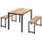 Ottinger 4 - Person Four Leg Dining Set-753151569