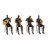 Arnegard Polystone Musician Brown Decorative Sculpture with Gold Instruments Set