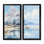 «Lakeside Nature Serenity - Lakes Lakehouse, art mural sur toile bleue, ensemble de 2