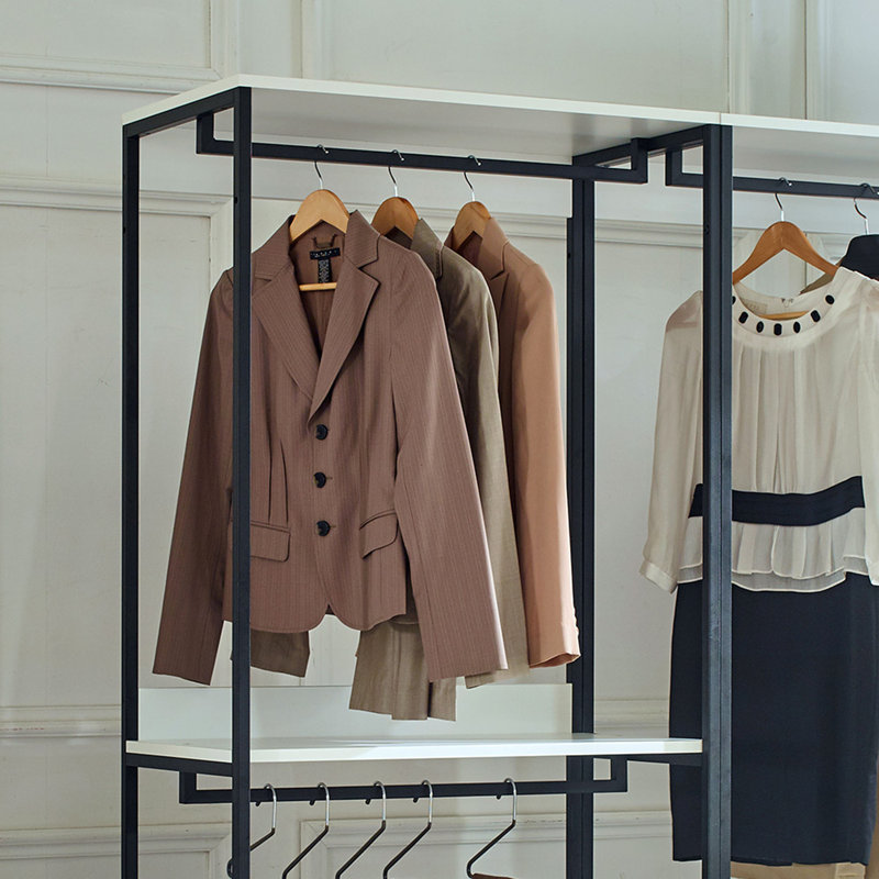 Freestanding Walk in Closet System with Metal Frame
