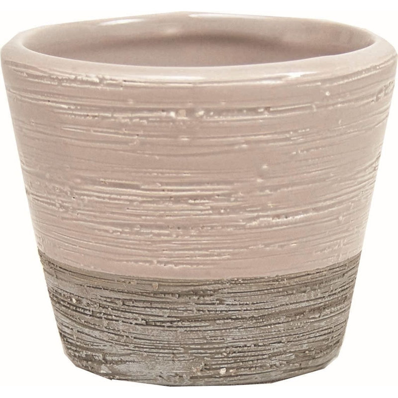 Pot à fleurs gris Kalvin, gris