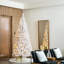 Johvan Pre-Lit White Pine Christmas Tree with LED Twinkling Lights-1895177866