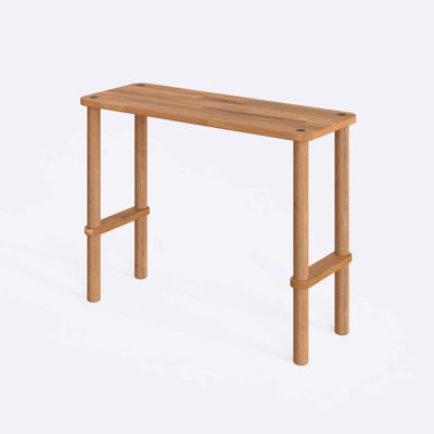 Anderson Narrow Console Table, Solid Beech Wood Entryway Table for Hallway and Living Room