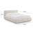 Keyshawn Cream Jacquard Pattern Queen Bed