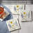 Lovely Blues 4-Pack Tumbled Tile Stone Coasters