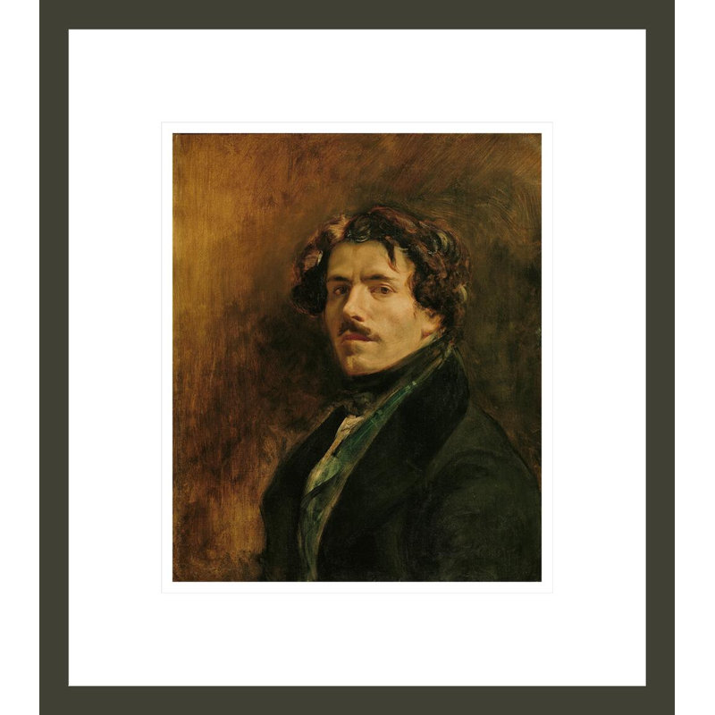 Autoportrait par Eugène Delacroix, impression giclée sur cadre, H 15,47 po x l 13,75 po