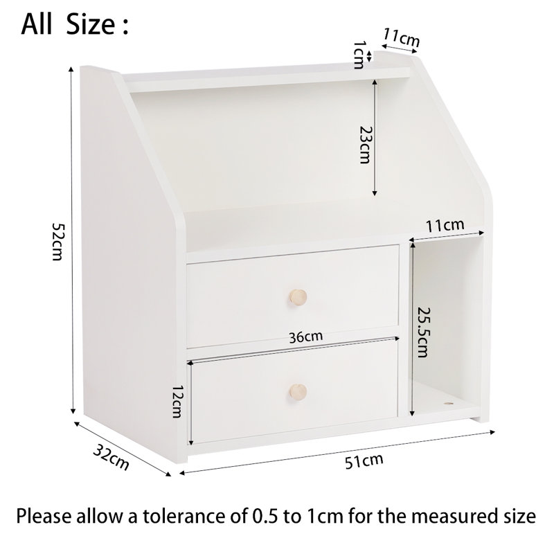 Geneta 51cm W Bedside Table