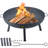 33.5'' Round Steel Fire Pit Accessory