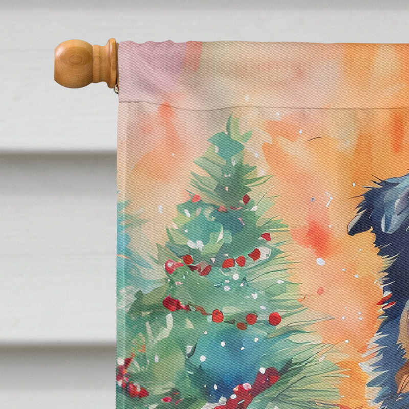Drapeau de Noël du berger australien, H 40 po x l 28 po
