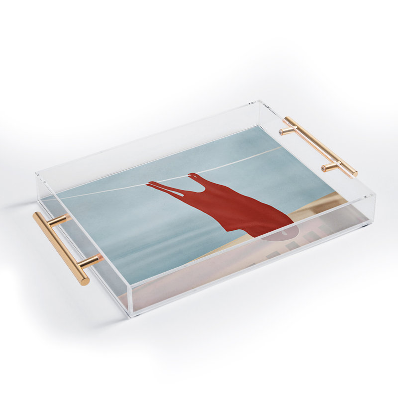 Plateau en acrylique Flow Line