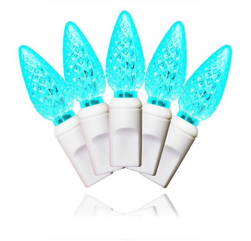 Fils d’espacement blanc 4 po, Bleu sarcelle