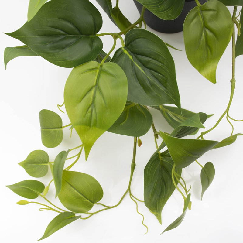 1 paquet de plantes artificielles en pot de verdure réaliste pour le bureau à domicile