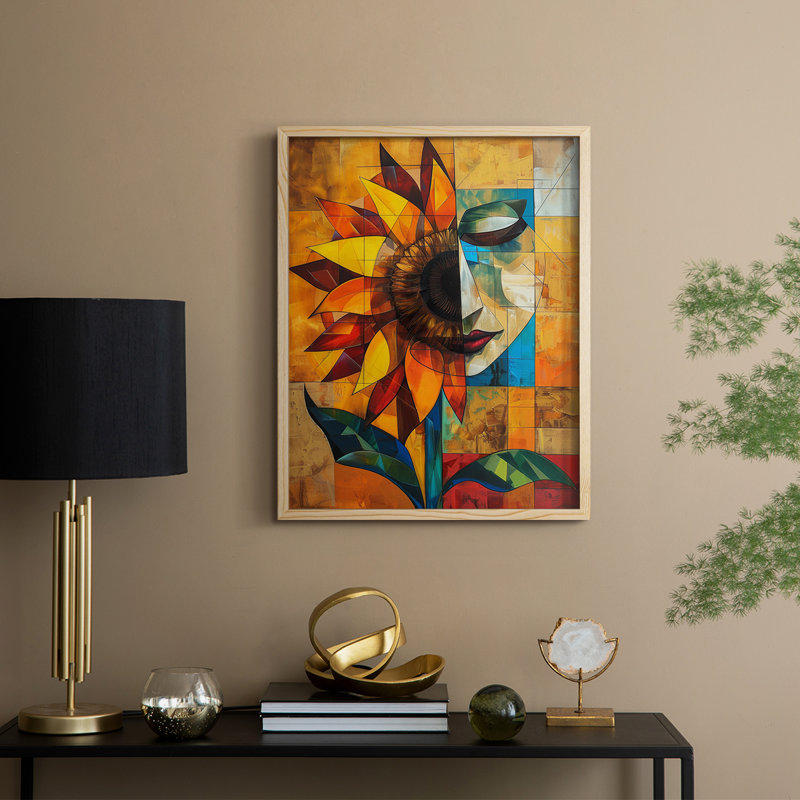 «FLORAL Series CDLxxvii», reproduction d'art encadrée - bois massif, H 15 po x l 12 po
