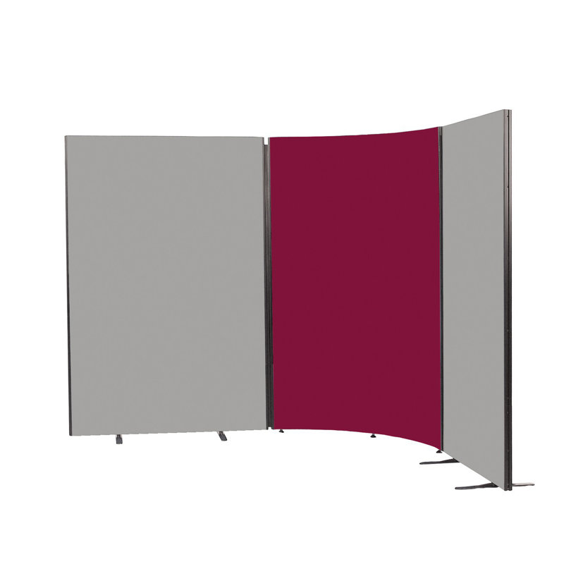 Wood Partition, 122.5cm H x 90cm W x 3cm D, Dark Wine