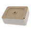 Lavabo classique en céramique, vasque rectangulaire pour salle de bain, restaurant, bureau-120248600