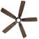 Mykonos 5 - Blade Smart Ceiling Fan with Remote Control and LED Light Kit Included, Works With Alexa and iOS / Android App