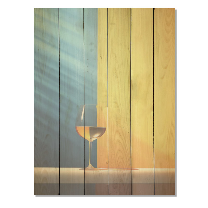 Aperitifs Allure - Panneau de bois sur bois de pin naturel, H 32 po x l 24 po