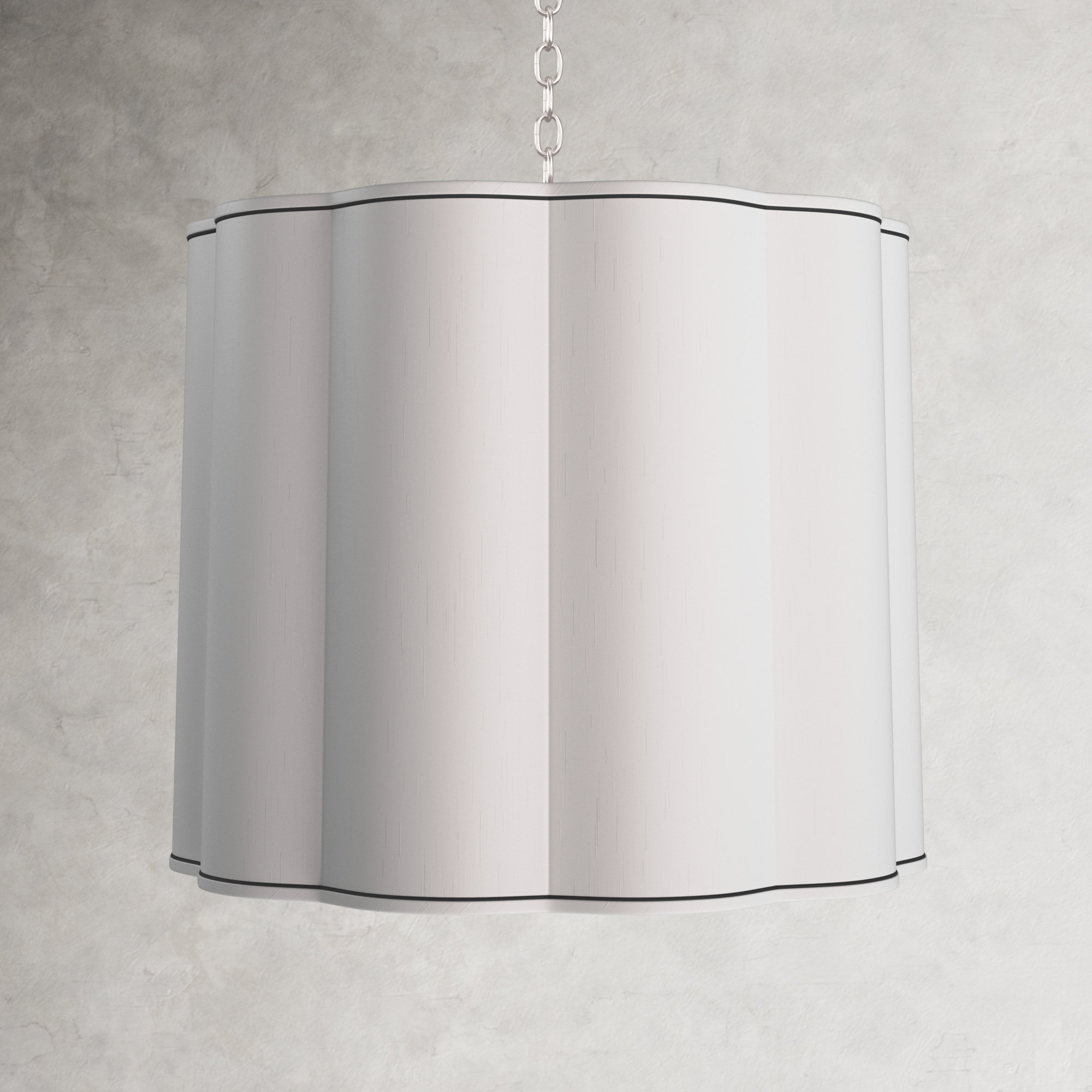 5 Light Pendant, Polished Nickel