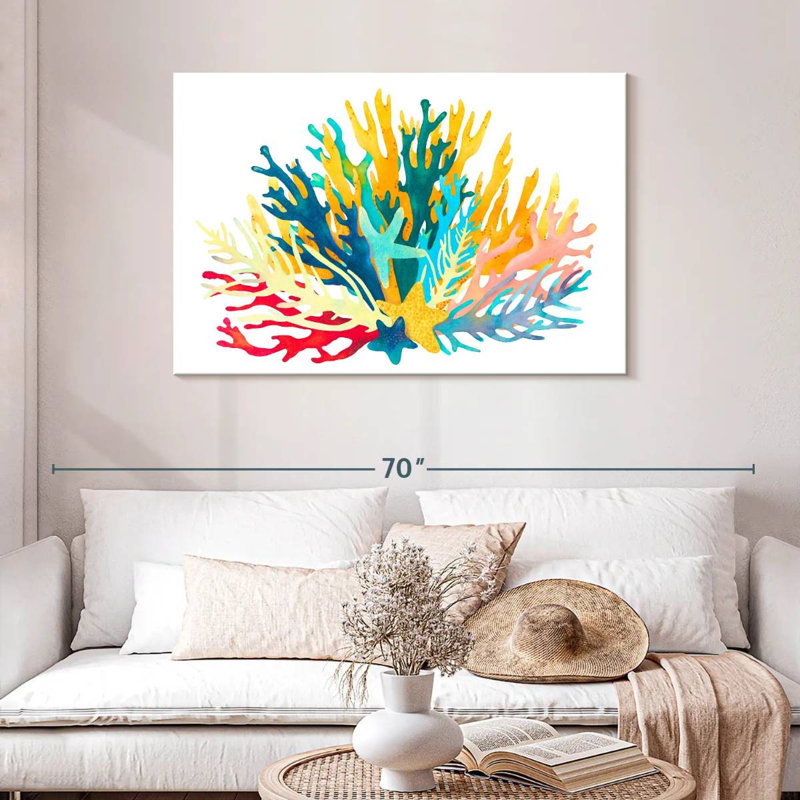 Récif de corail Brampt, H 30 po x l 45 po