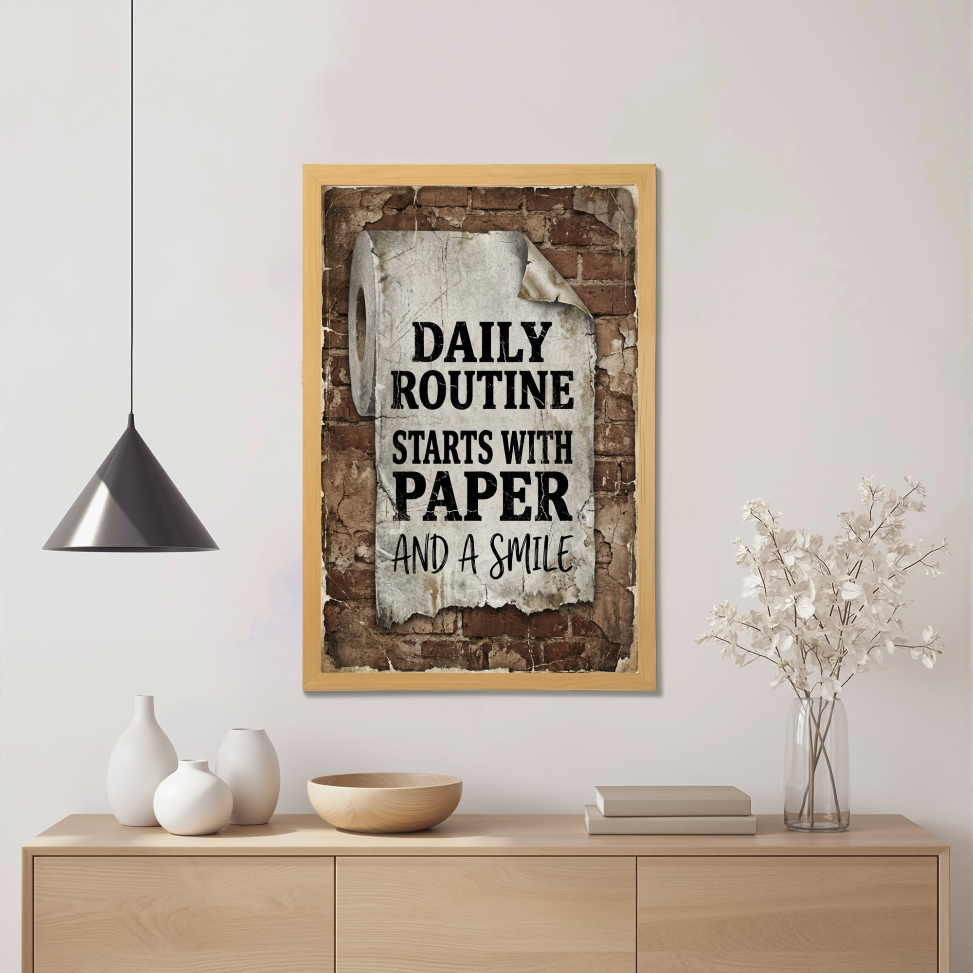 Trent Austin Design® Daily Routine Starts With Paper And A Smile Canvas ...