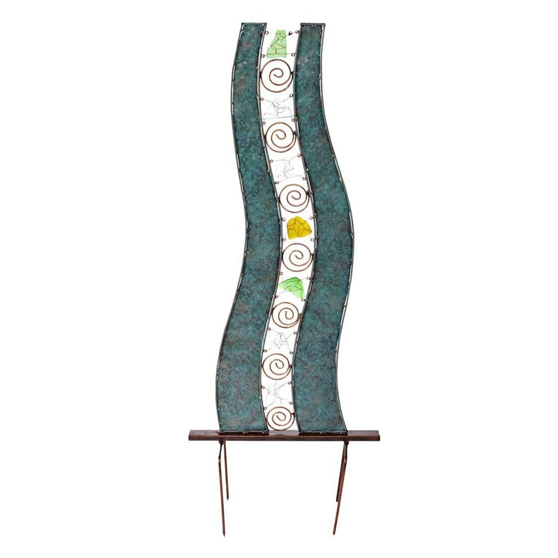 Glass Abstract Garden Art