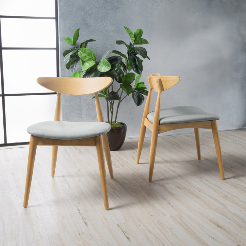 Chaise de salle à manger rétro, Naturel, Beige