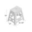 1 - Step Plastic Folding Step Stool-1465040433