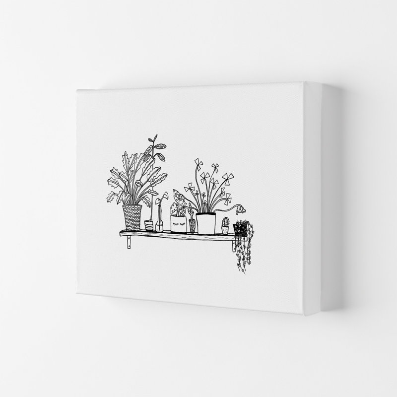 Plant Shelfie by Carissa Tanton - Wrapped Canvas Print, 59.4cm H x 84cm W x 4cm D