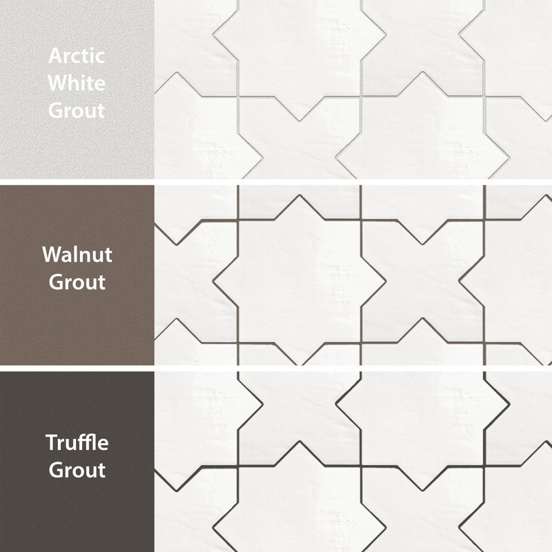 Argile Cross 7 In. X 7 In. Porcelain Floor And Wall Tile, Beige